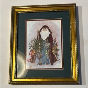 Framed Santa Claus Art Print